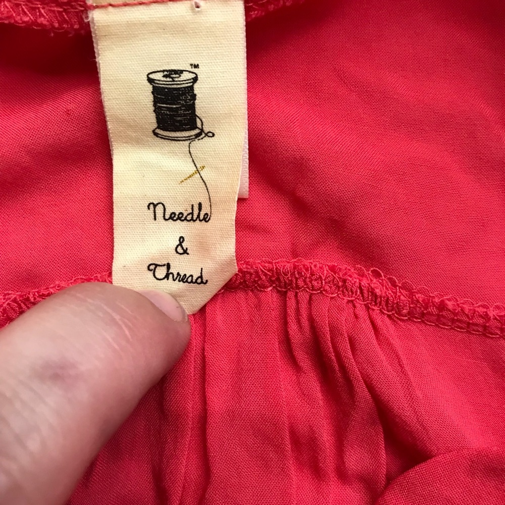 Needle & Thread WOMENS Blouse Small Red - Picture 6 of 8